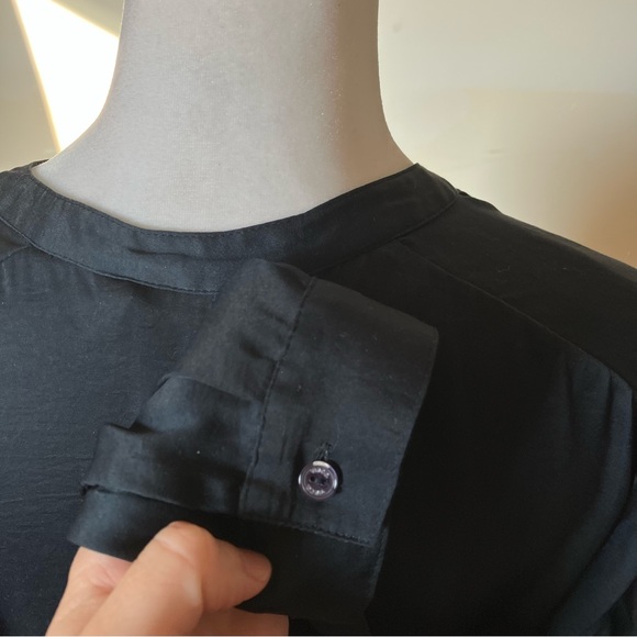 Vince Oversized Blue Long Sleeve Blouse size Small - Picture 4 of 9